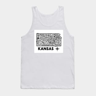 Kansas Map Tank Top